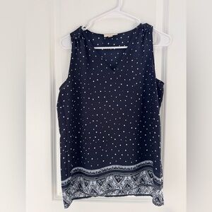Loft, polka dot tank top
